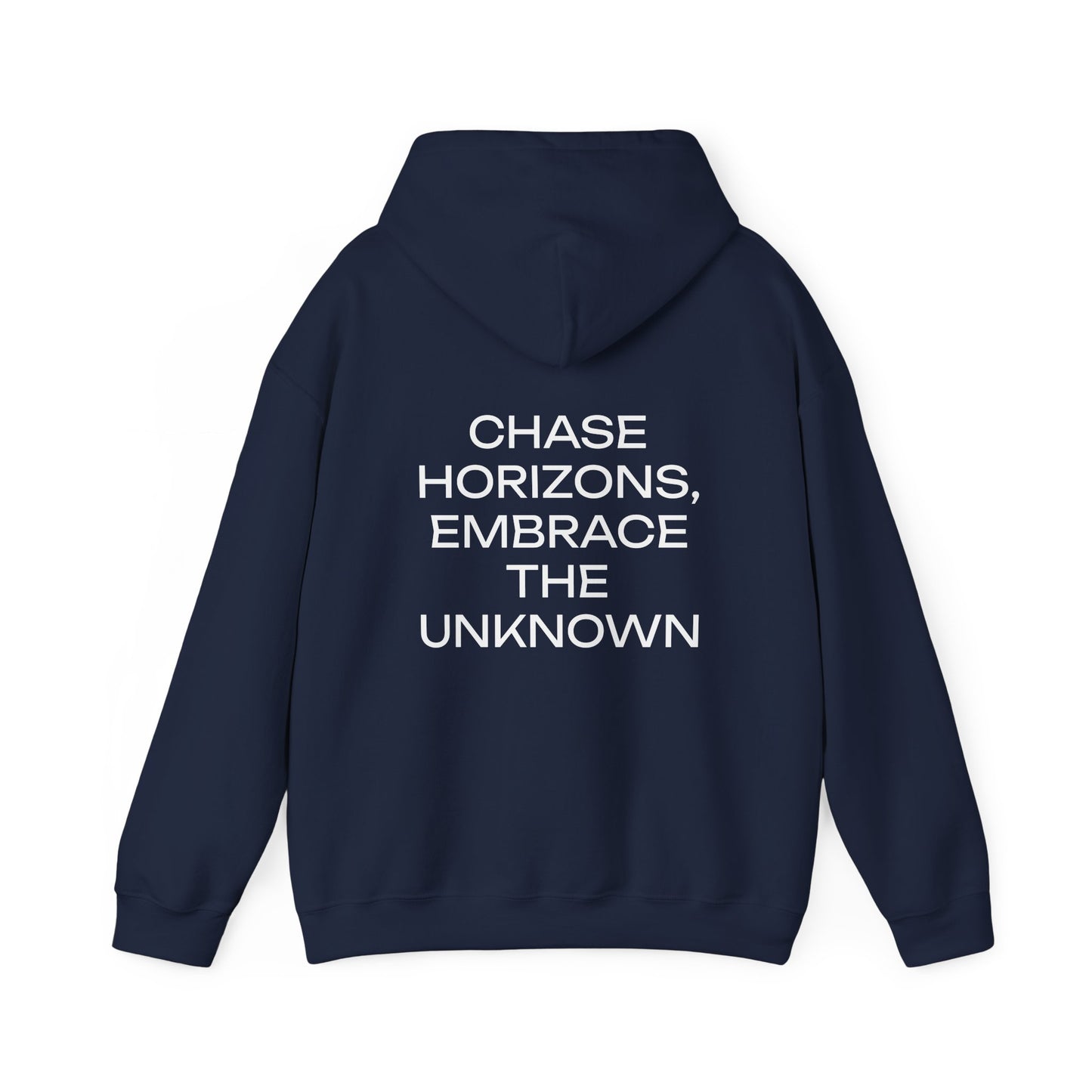 CHASE HORIZONS, EMBRACE THE UNKNOWN - Unisex Heavy Blend™ Hooded Sweatshirt